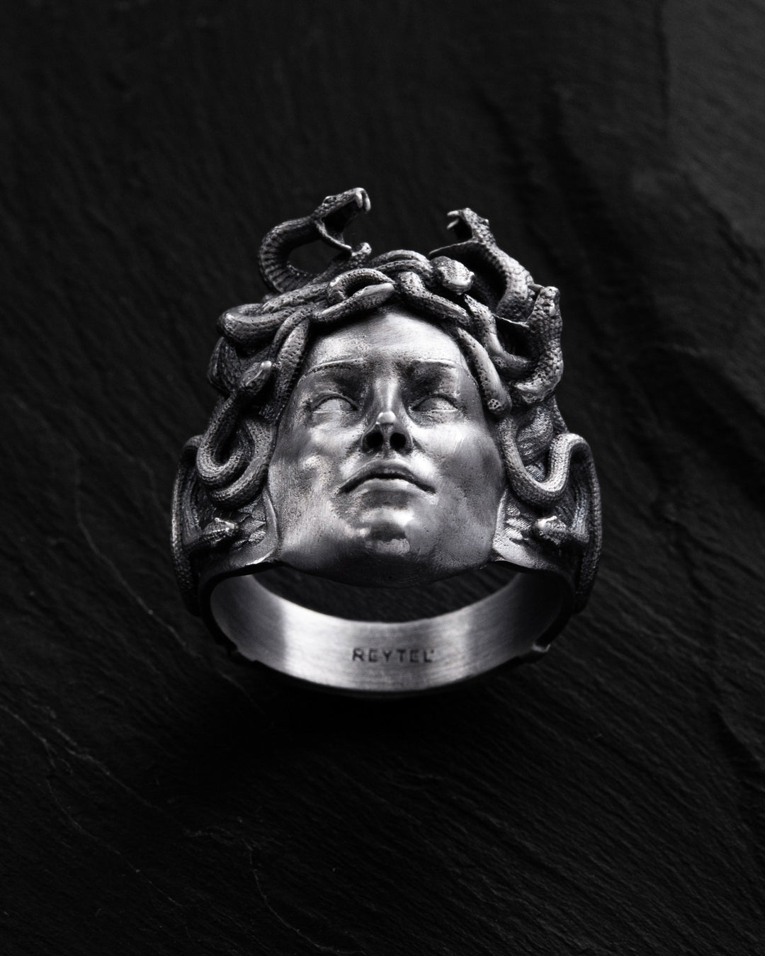 Silver ring GORGON MEDUSA