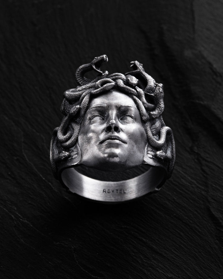 Silver ring GORGON MEDUSA