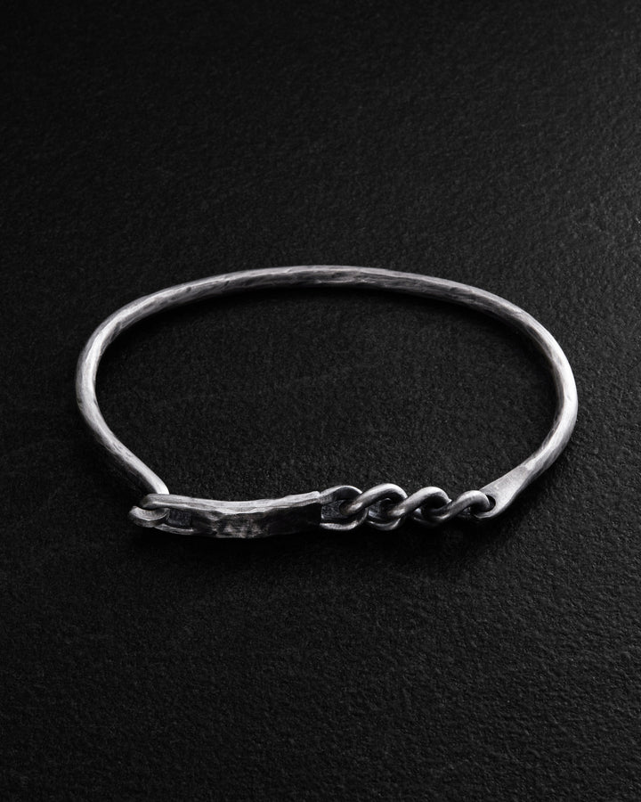 Silver bangle AUSDAUER