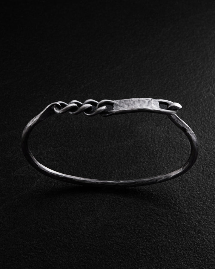 Silver bangle AUSDAUER