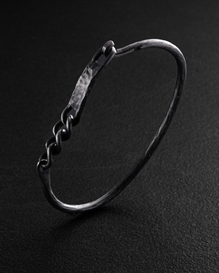 Silver bangle AUSDAUER