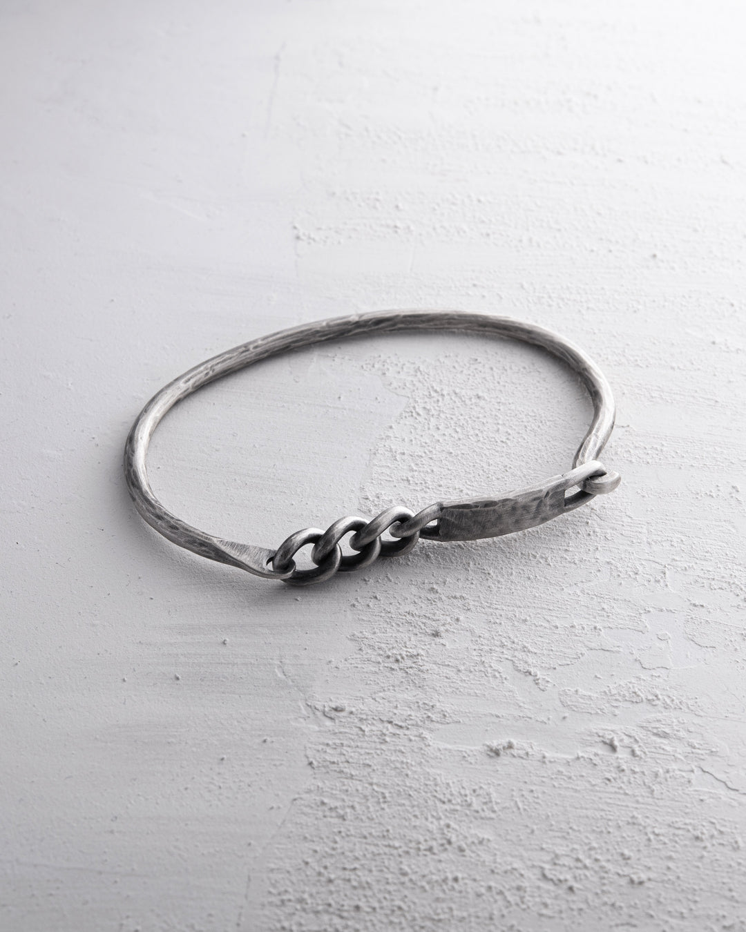 Silver bangle AUSDAUER