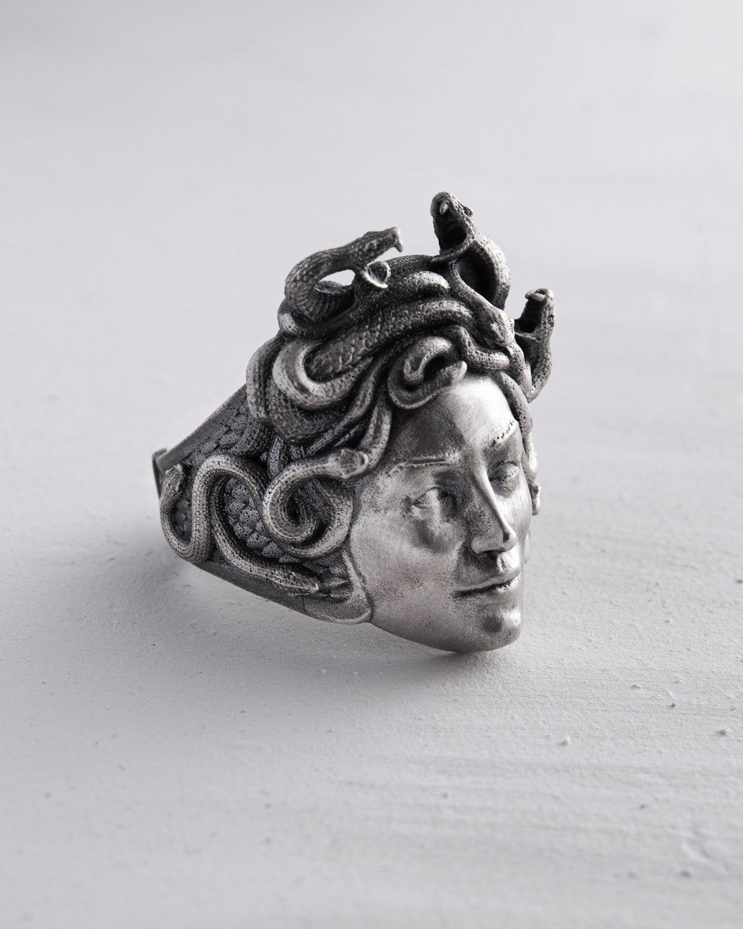 Silver ring GORGON MEDUSA