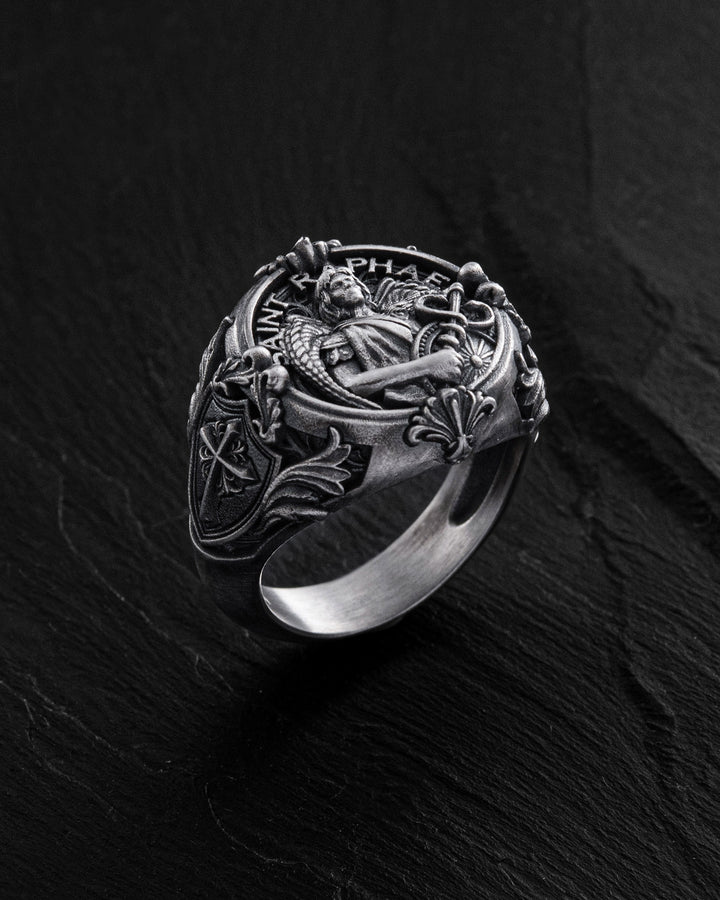 Silver ring SAINT RAPHAEL