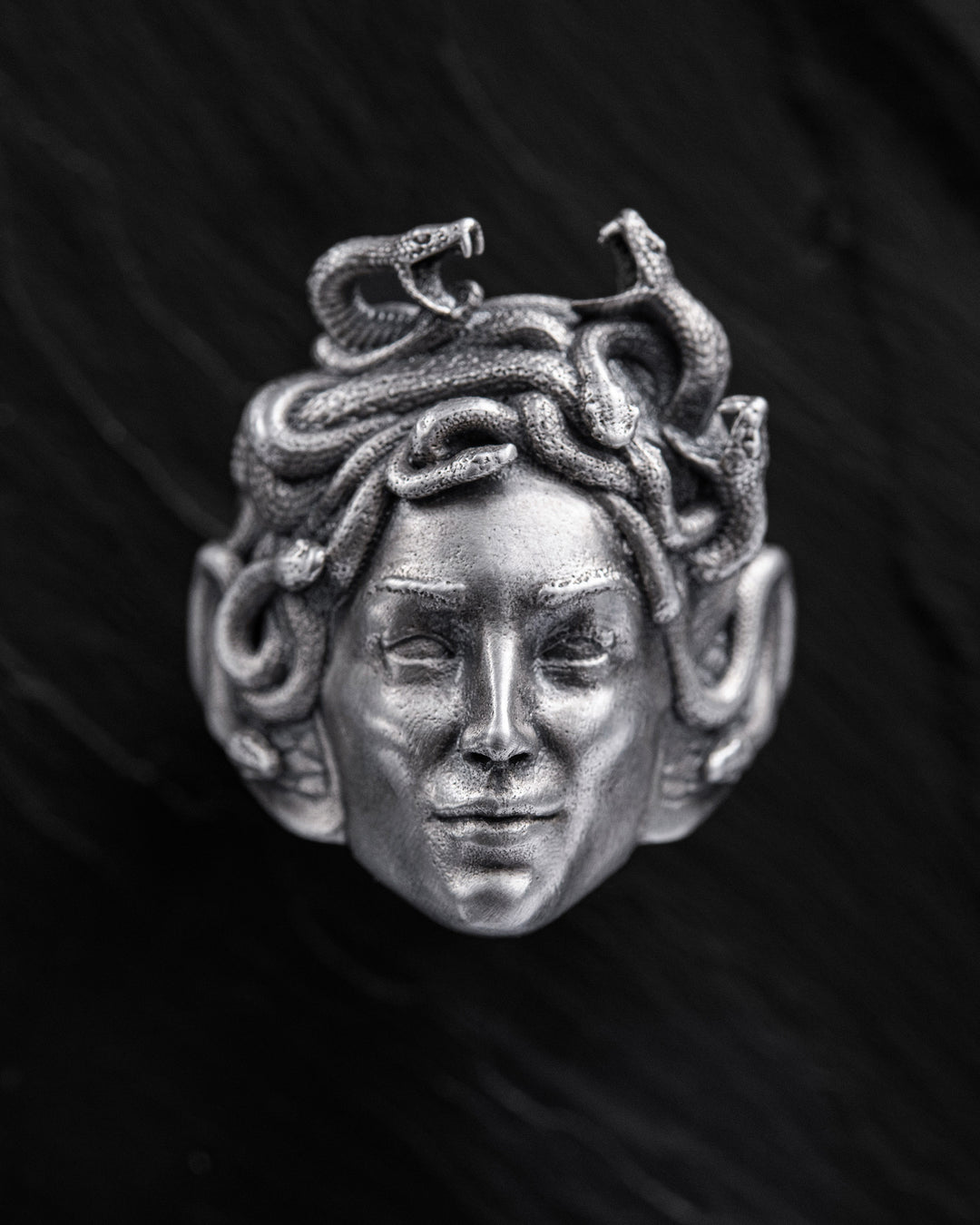 Silver ring GORGON MEDUSA