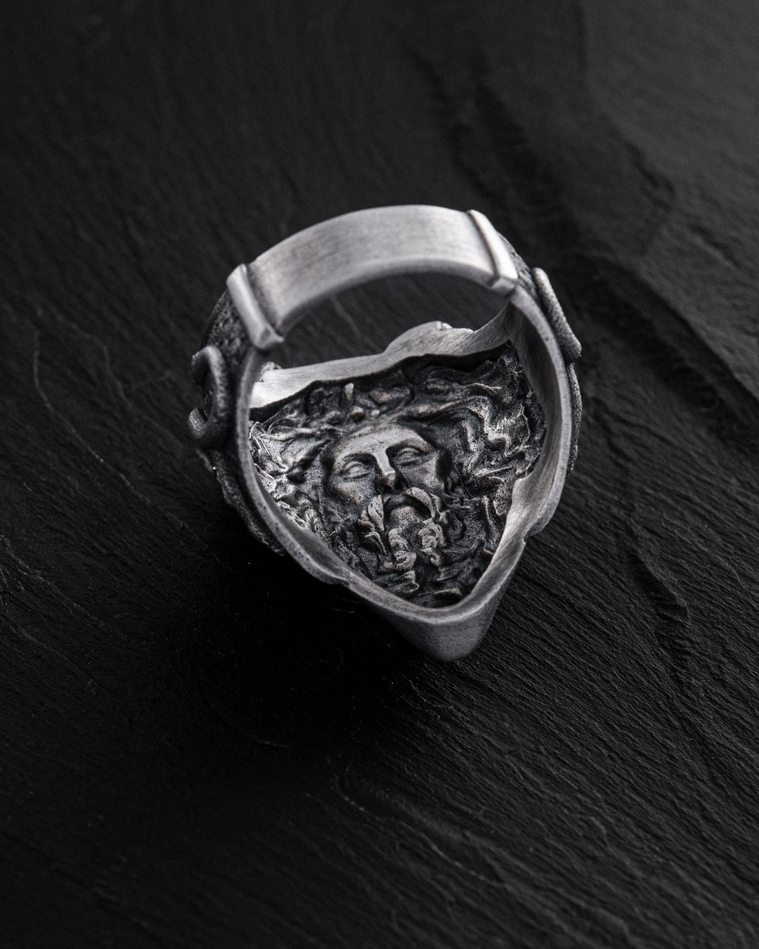 Silver ring GORGON MEDUSA