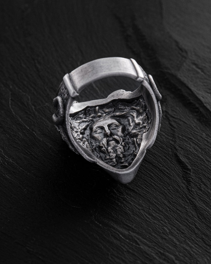 Silver ring GORGON MEDUSA