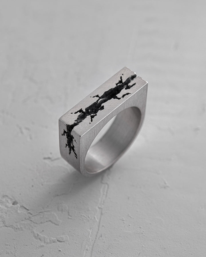 Silver ring FRACTURE