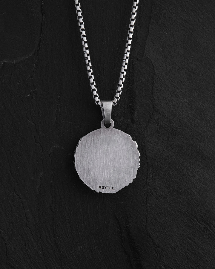 Silver pendant ANGEL AND DEMON