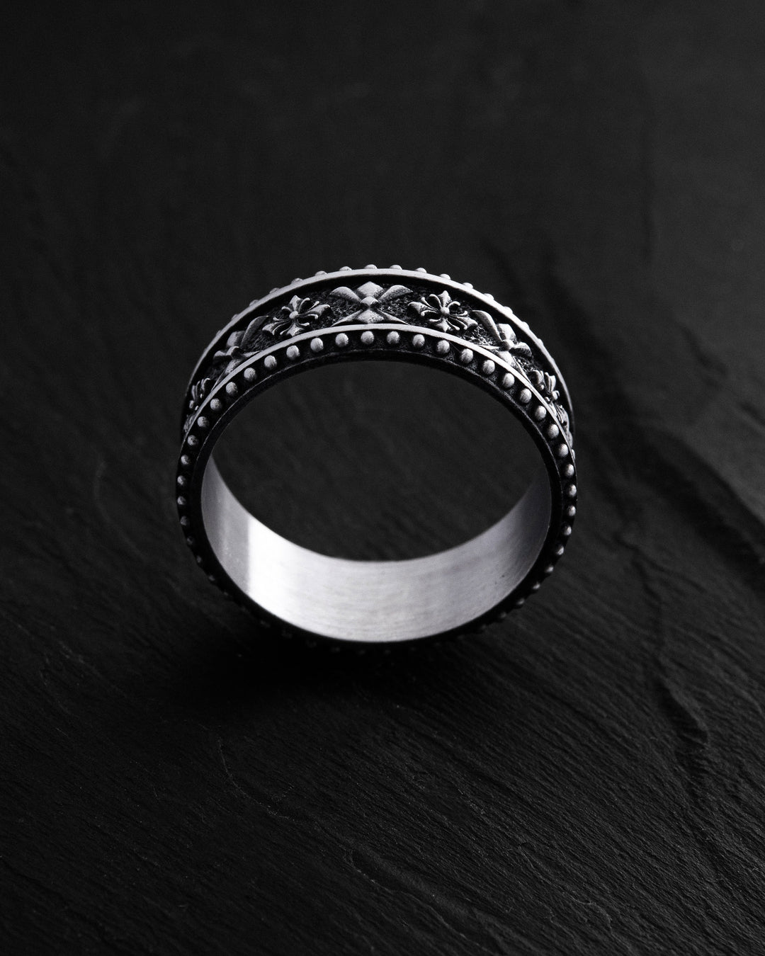 Silver ring CELTIC KNIGHT PATTERN