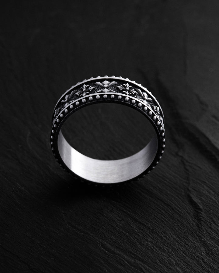 Silver ring CELTIC KNIGHT PATTERN