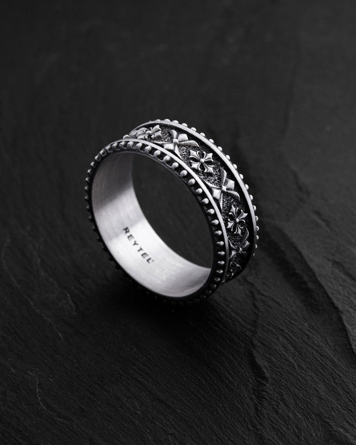 Silver ring CELTIC KNIGHT PATTERN