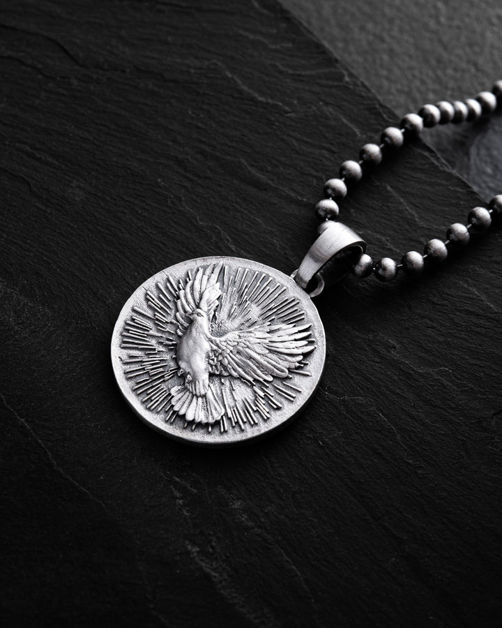 Silver pendant HOLY SPIRIT DOVE