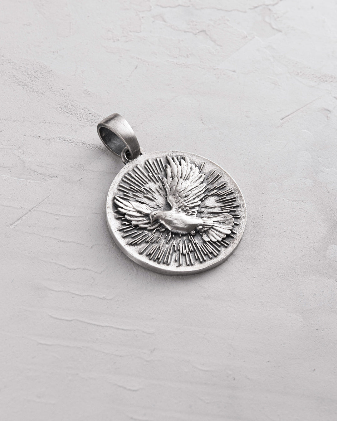 Silver pendant HOLY SPIRIT DOVE