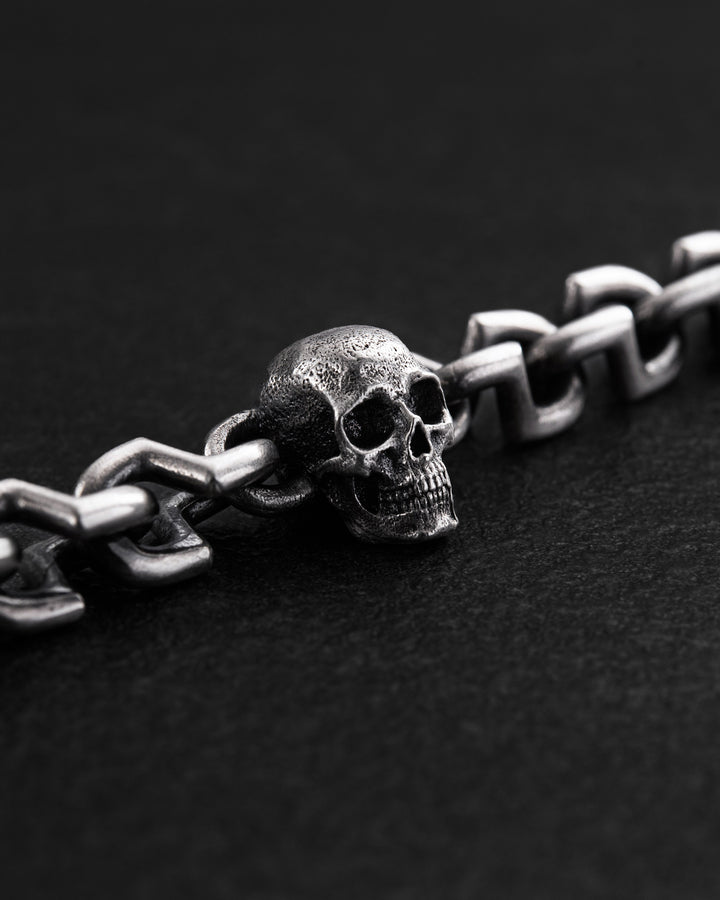 Silver bracelet SKULL