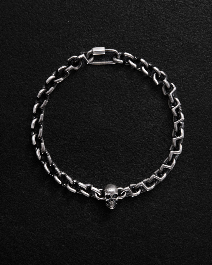 Silver bracelet SKULL