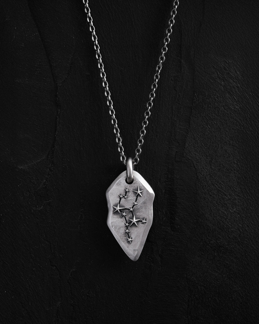 Silver pendant VIRGO CONSTELLATION on a chain