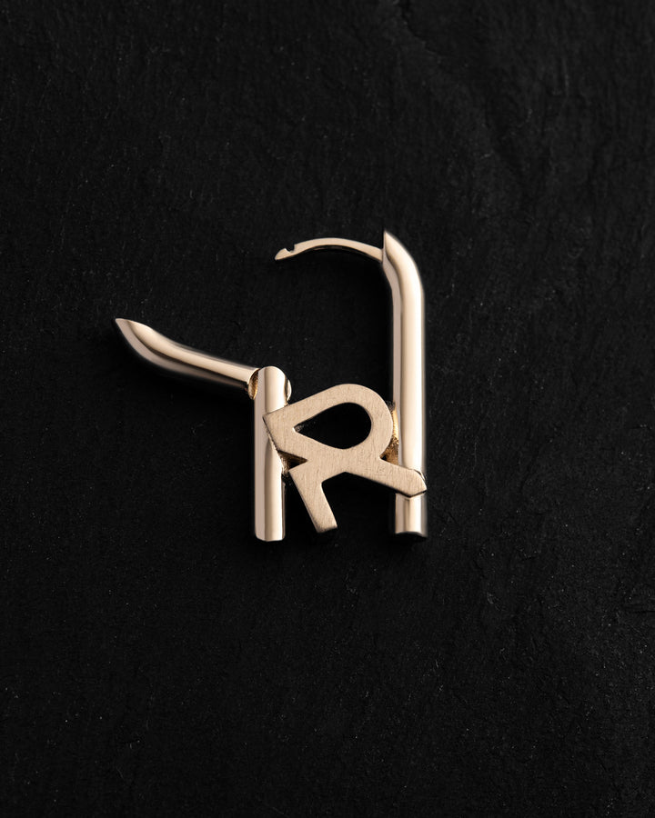 Single earring REYTEL (14k yellow gold)