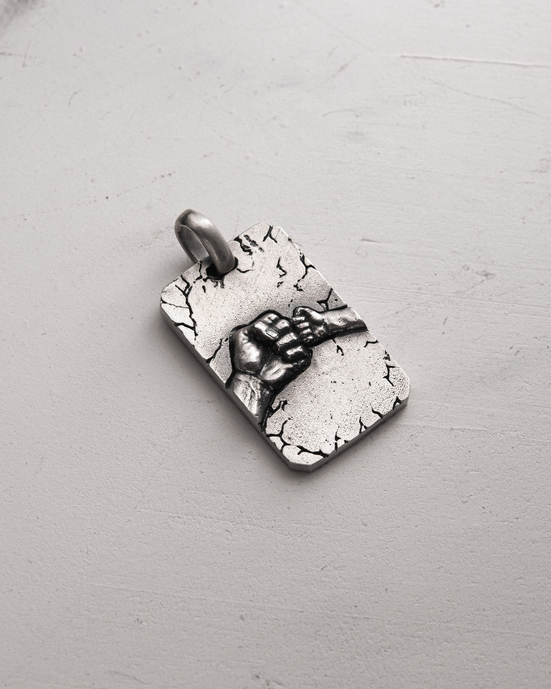 Silver pendant FATHER AND SON