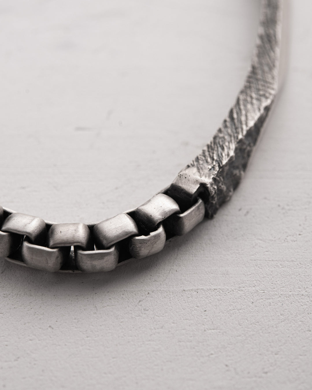 Silver bracelet FORGED