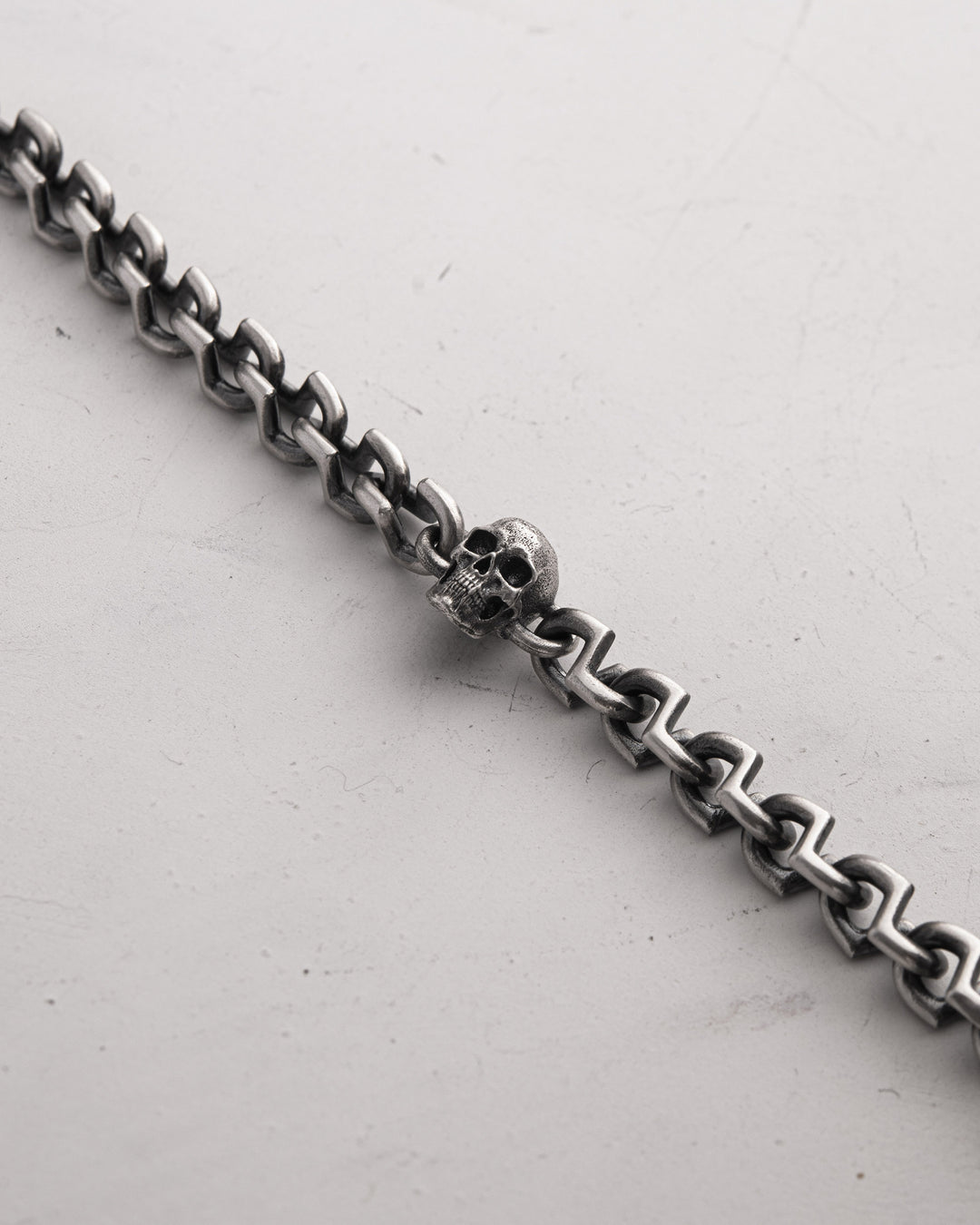 Silver bracelet SKULL