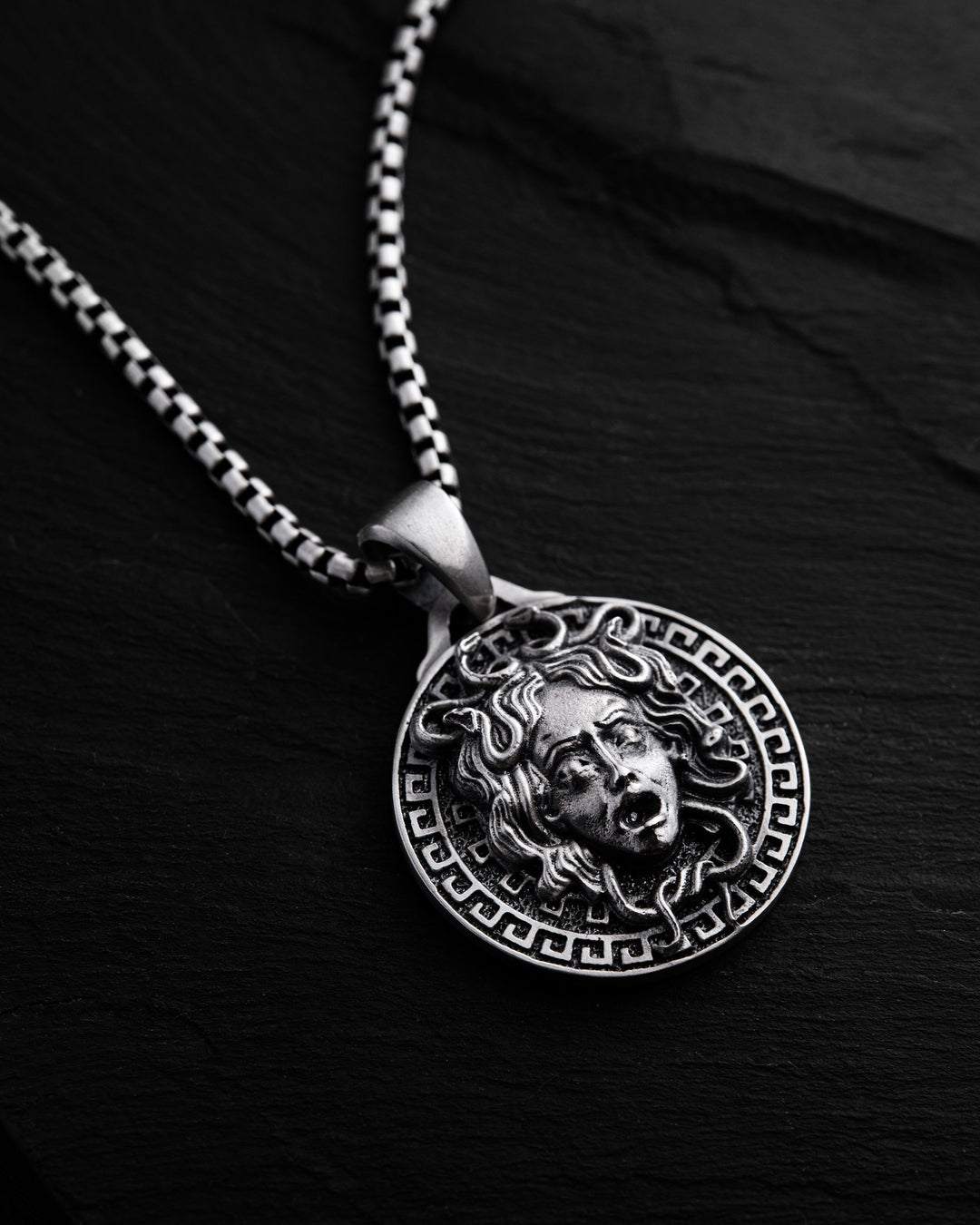 Silver pendant GORGON MEDUSA