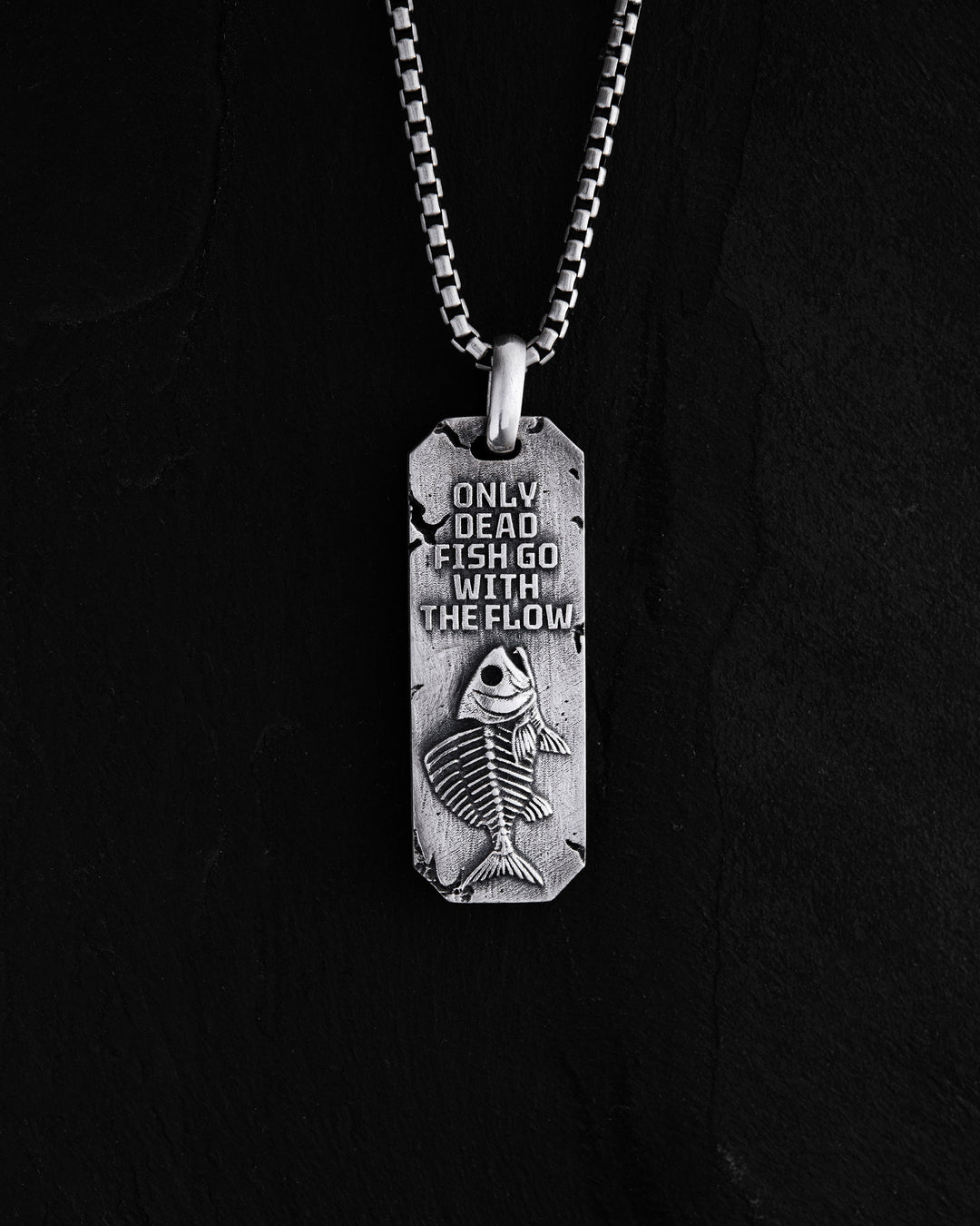 Silver pendant AGAINST THE FLOW