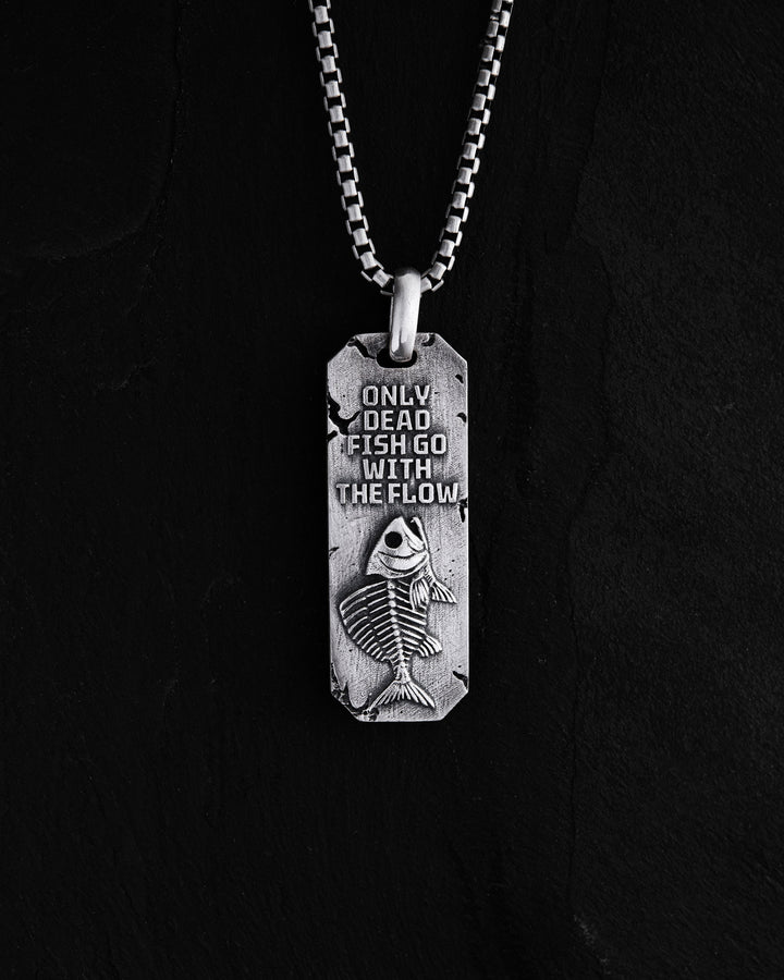 Silver pendant AGAINST THE FLOW