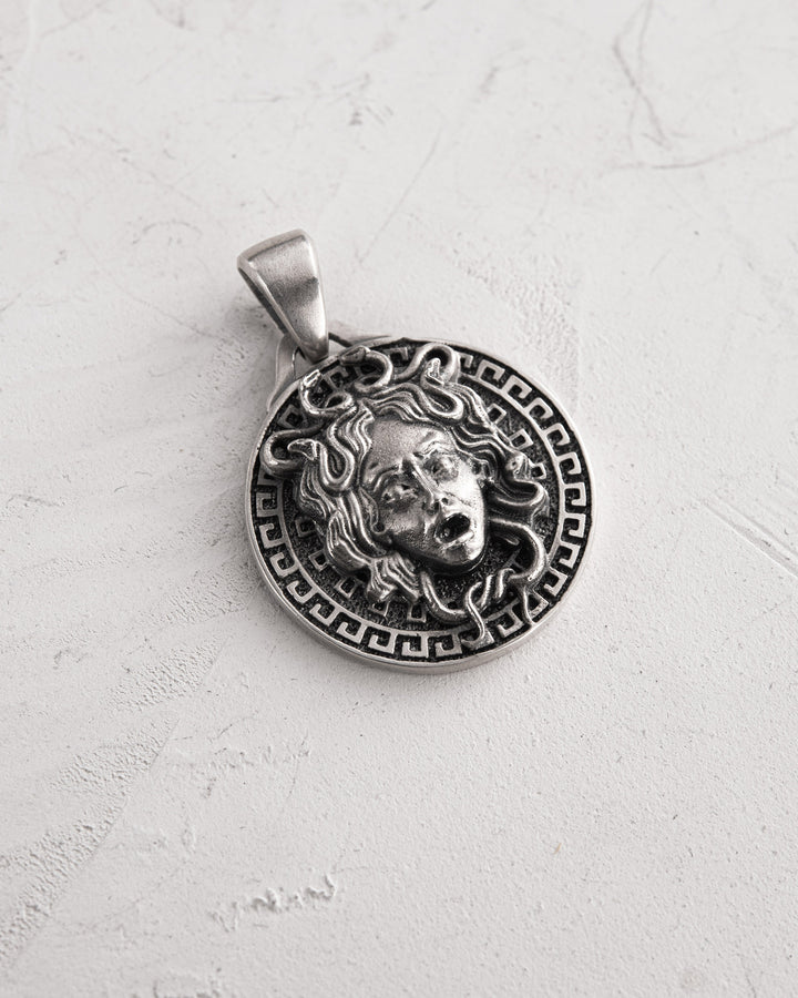 Silver pendant GORGON MEDUSA