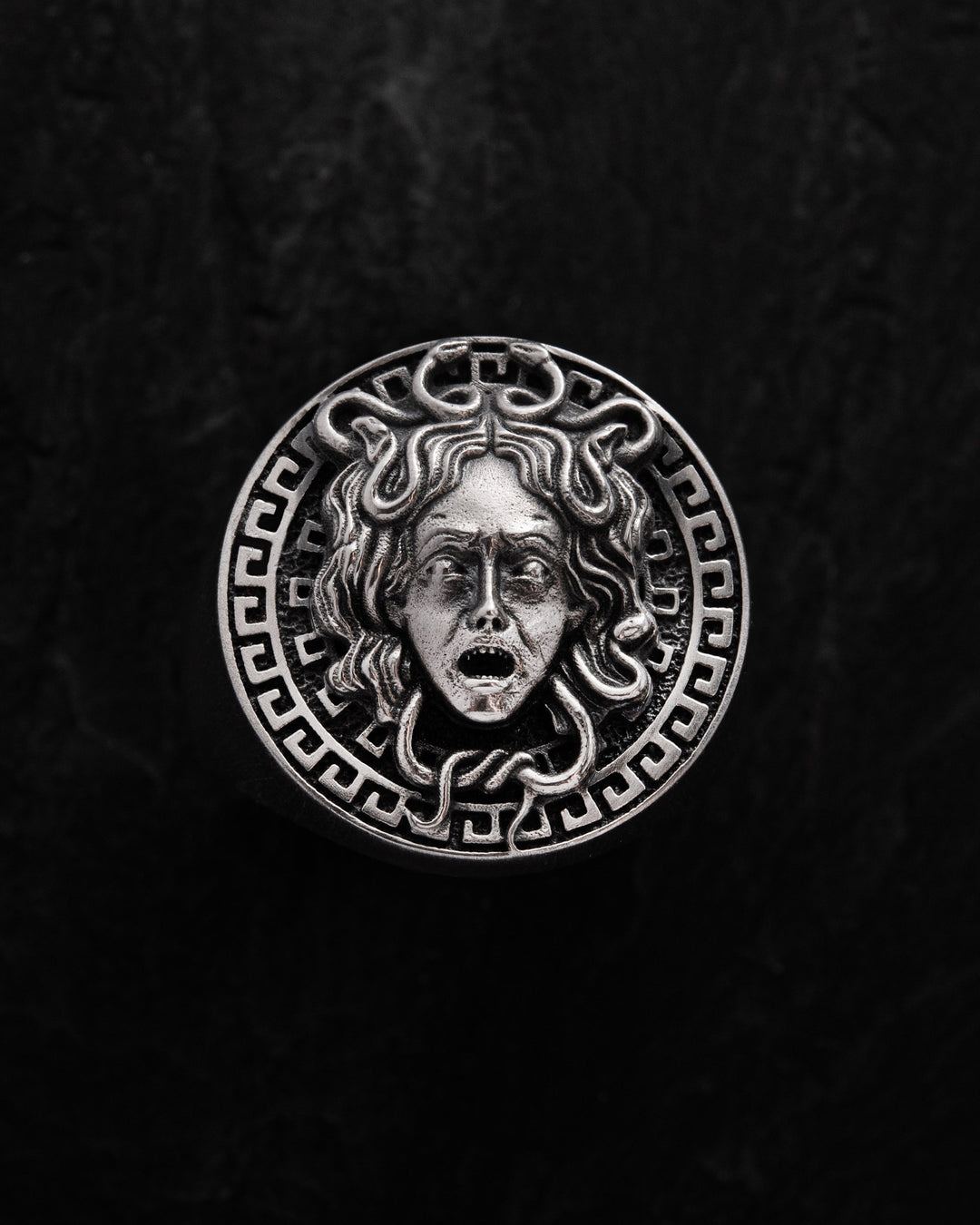 Silver ring GORGON MEDUSA