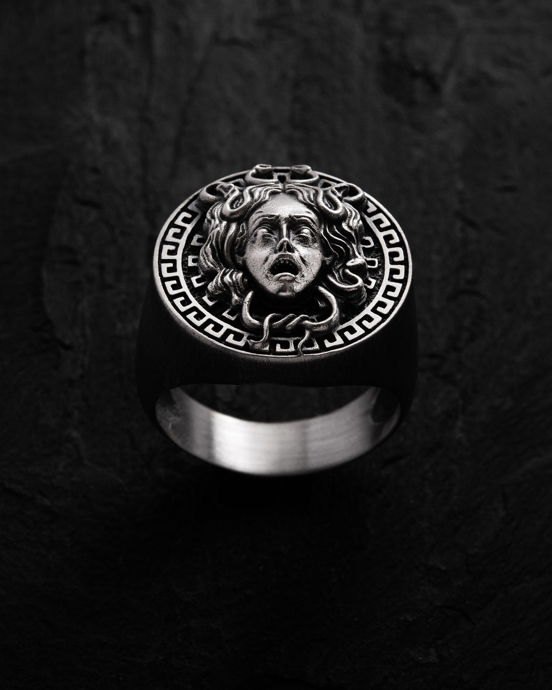 Silver ring GORGON MEDUSA