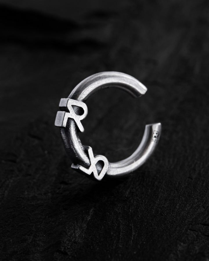 Silver single earring - cuff REYTEL