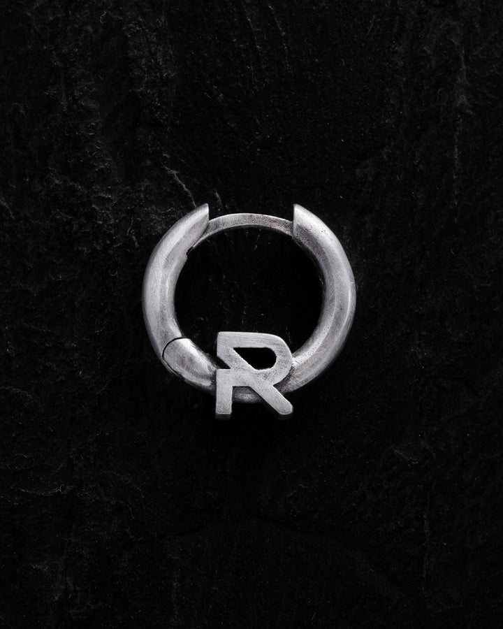 Silver single earring REYTEL