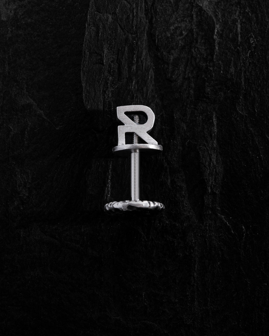 Silver Single Earring MOON