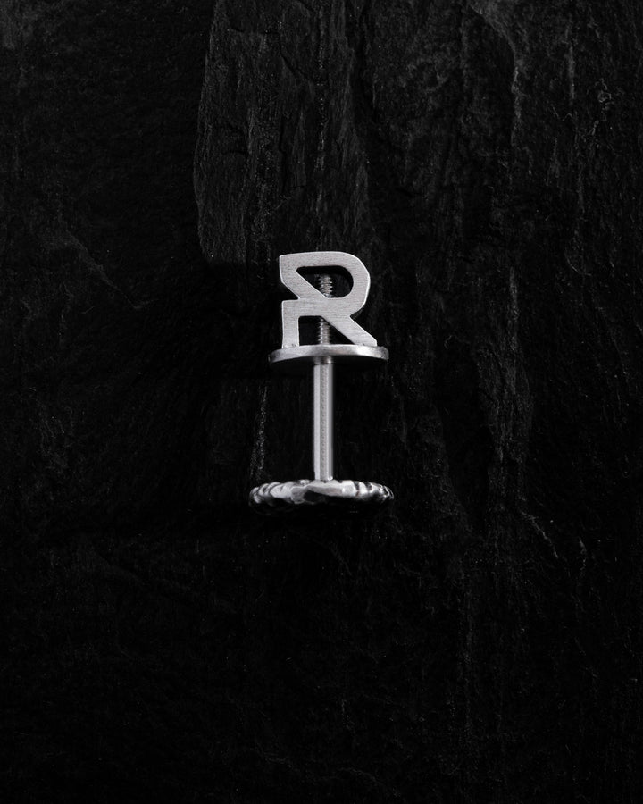 Silver Single Earring MOON