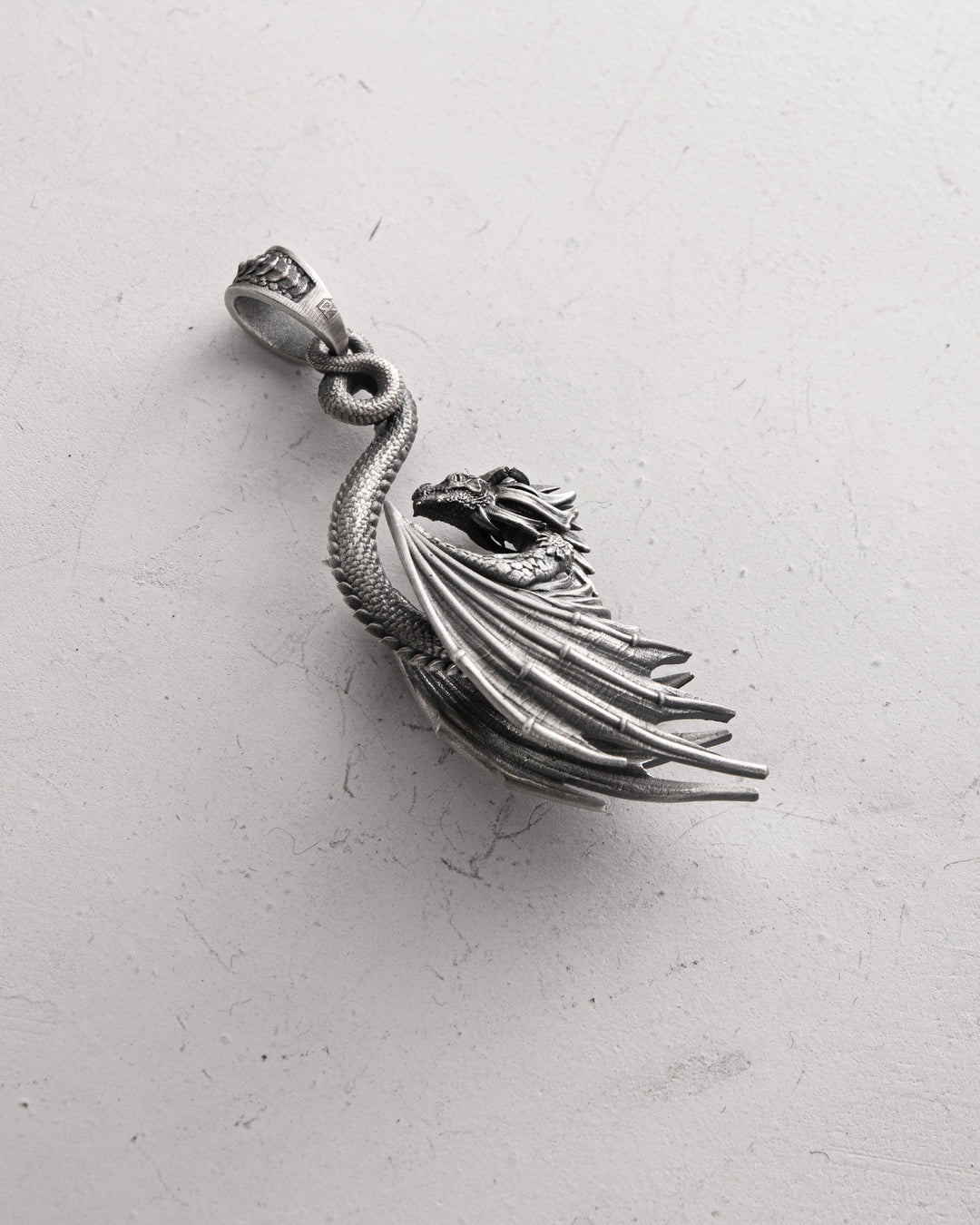 Silver pendant DRAGON