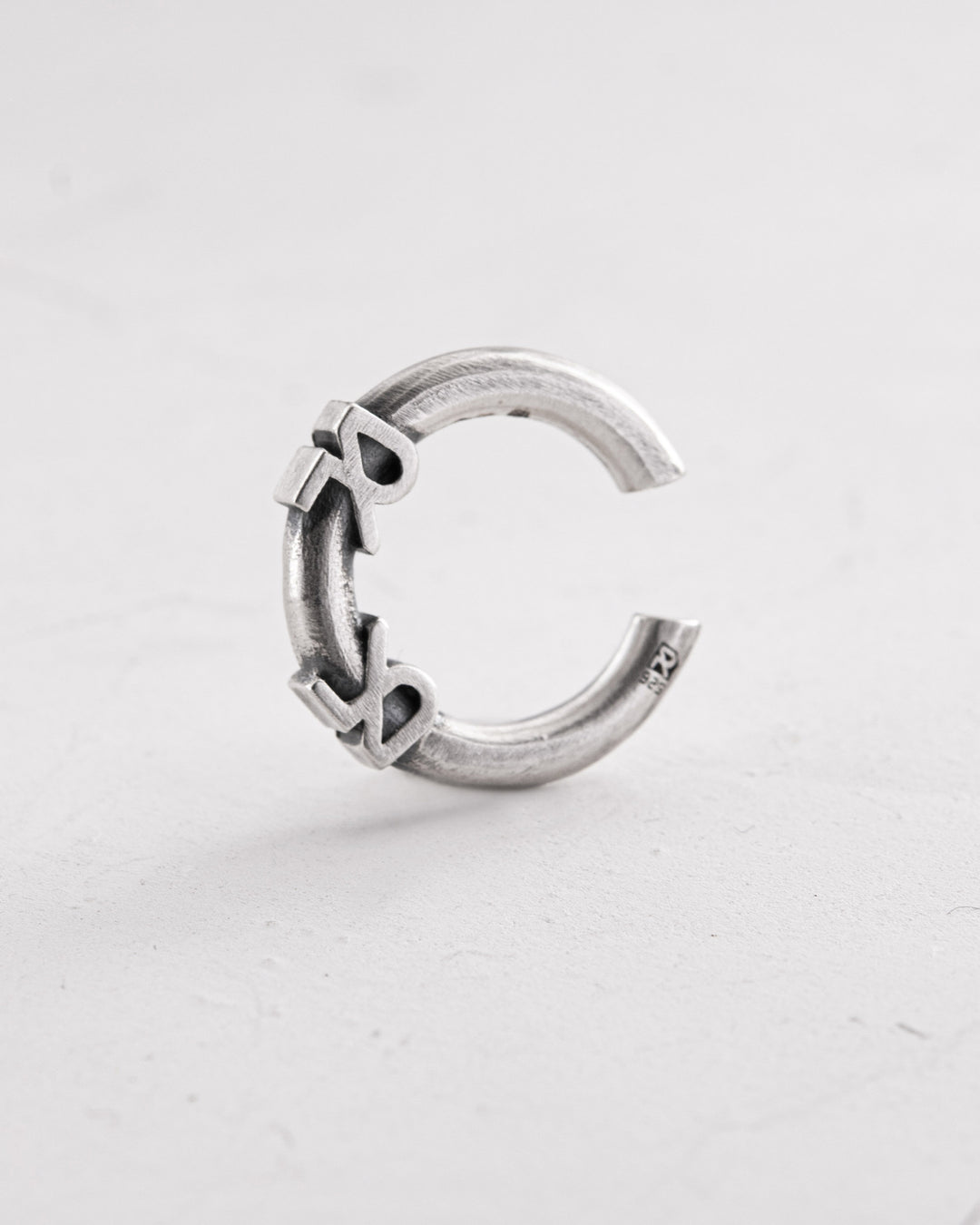 Silver single earring - cuff REYTEL