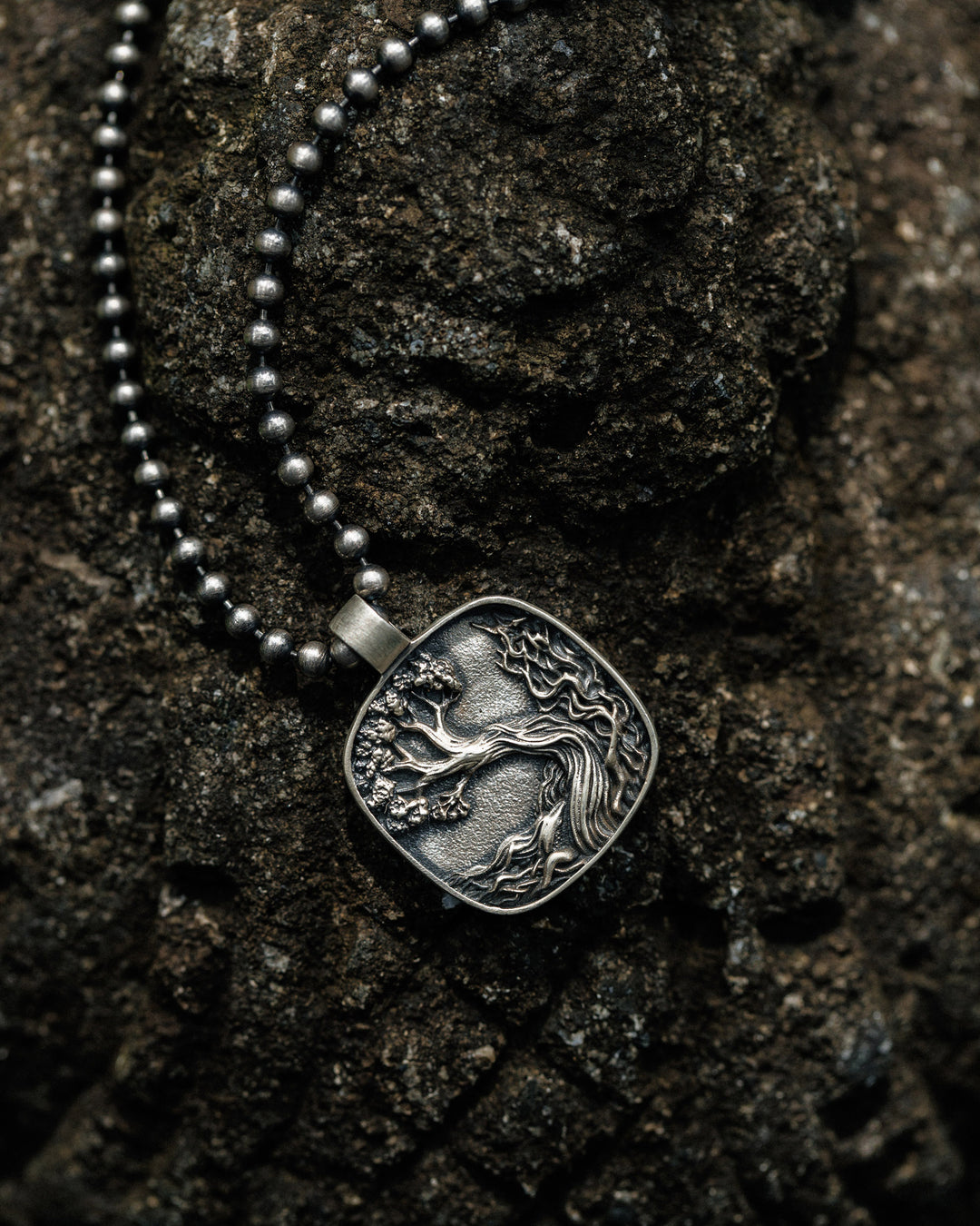 Silver pendant EARTH ELEMENT