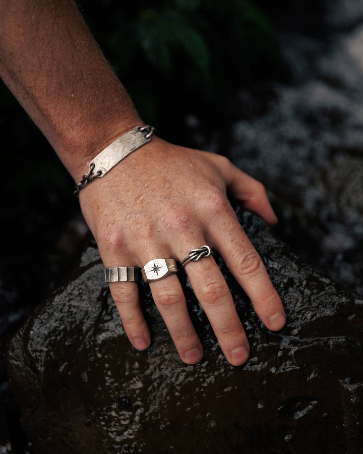 Silver ring REEF KNOT