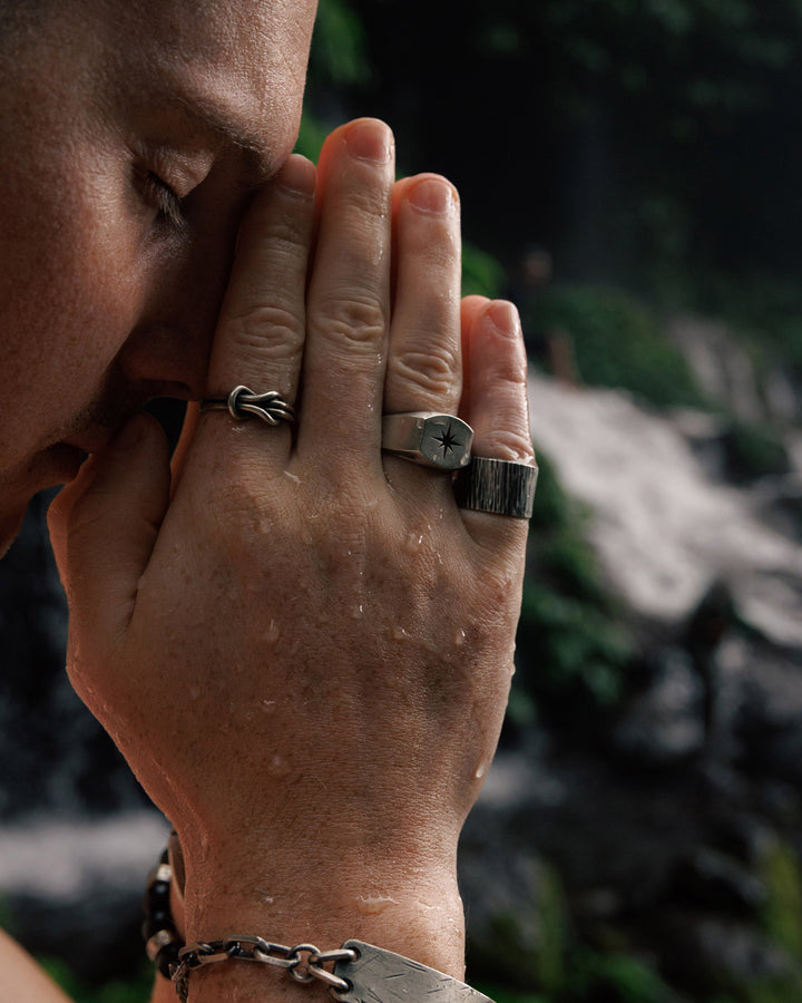 Silver ring REEF KNOT