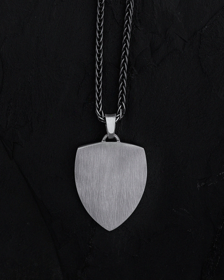 Silver pendant - shield LION