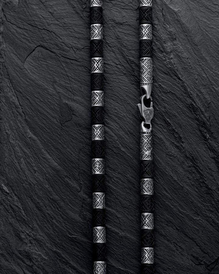 Silver chain SVAROG (ebony)