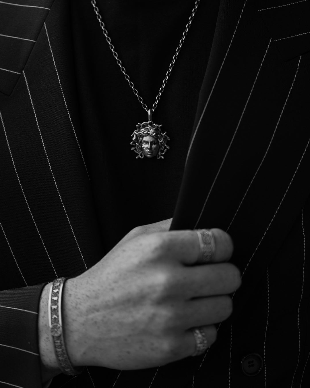 Silver pendant MEDUSA GORGON