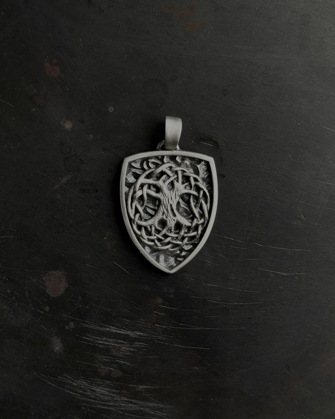 Silver pendant - shield TREE OF LIFE