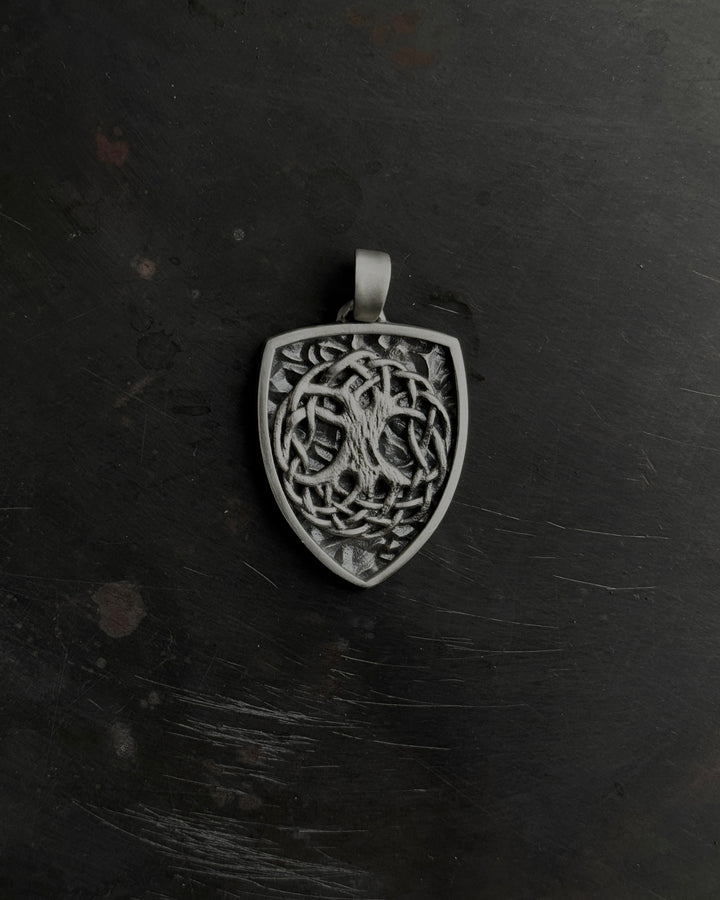 Silver pendant - shield TREE OF LIFE