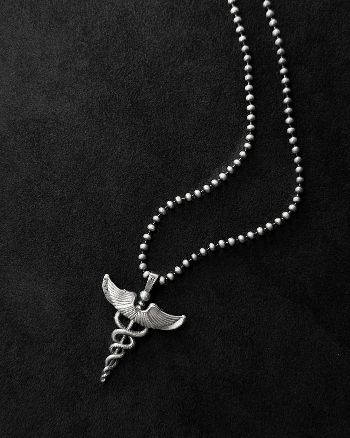 Silver pendant CADUCEUS