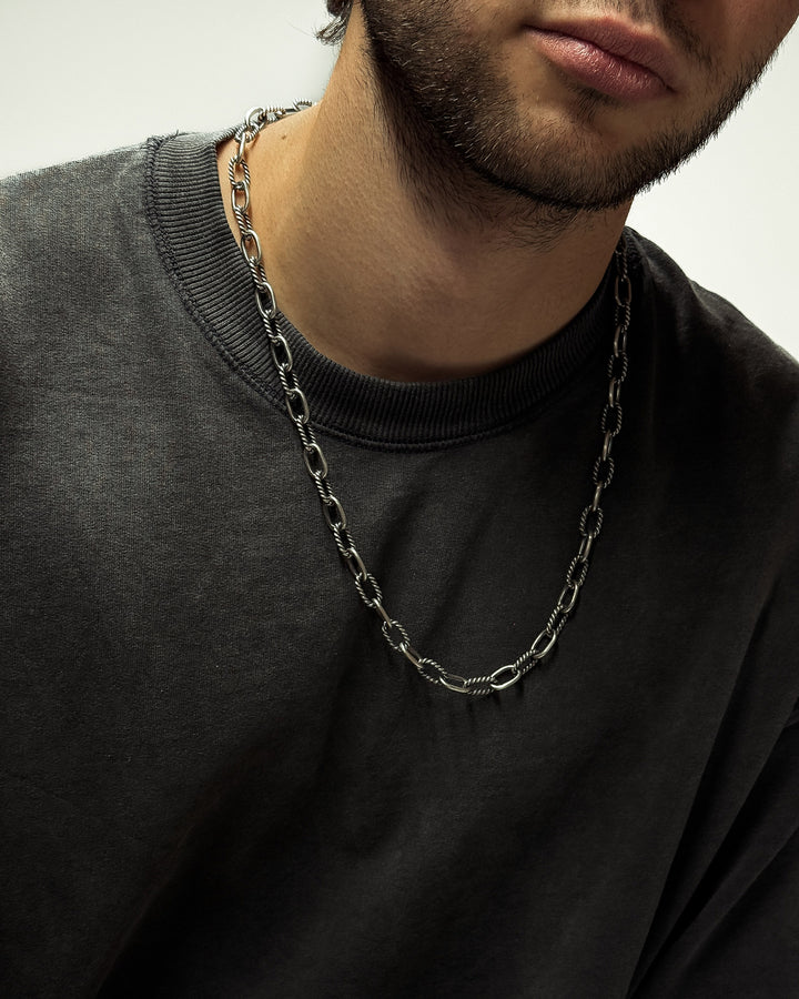 Silver chain ANKERWEBEN