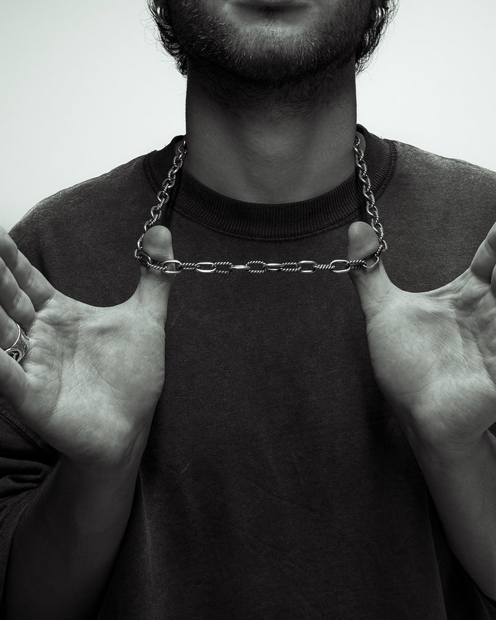 Silver chain ANKERWEBEN