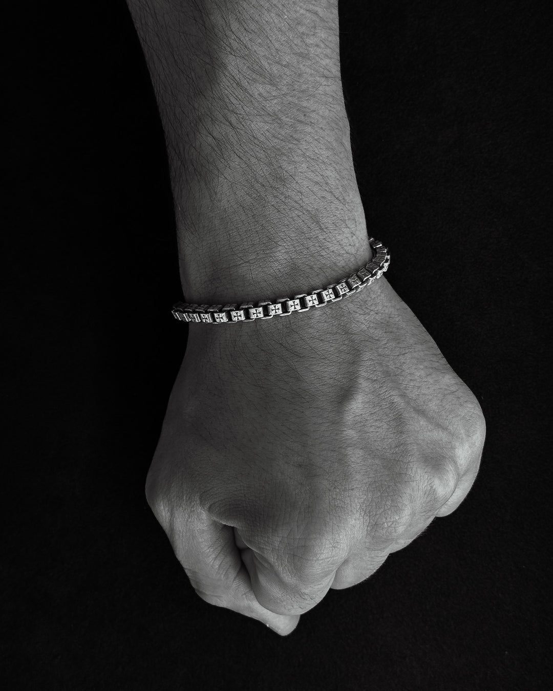 Silver bracelet MALTESE CROSS