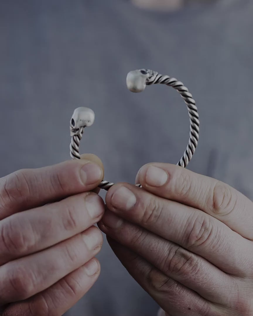 Silver bangle IMMORTALITY